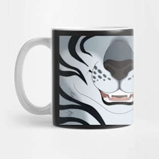 Silver Tiger Face Mug